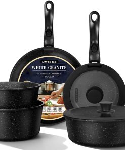 pots and Pans Set, Nonstick Cookware Set Detachable Handle, Induction Kitchen Cookware Sets with Removable Handle, Non Stick RV Cookware Set, Dishwasher ?? Oven Safe
