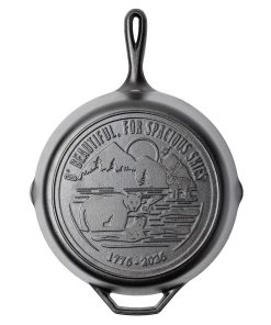 Lodge 12 Inch Seasoned Cast Iron Skillet. Spacious Skies