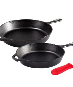 Lodge Fan-Favorite Skillets Set with Handle Holder